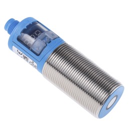 1 pcs - Sick Ultrasonic Barrel-Style Proximity Sensor, M30 x 1.5, 60 - 350 mm Detection, PNP Output, 9 - 30 V dc,