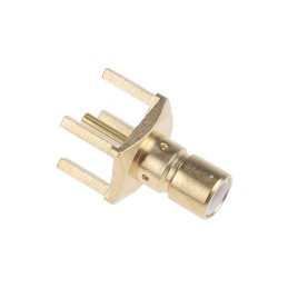 1 pcs - Radiall, Plug Through Hole SMB Connector, 50Ω, Solder Termination, Straight Body