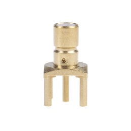 1 pcs - Radiall, Plug Through Hole SMB Connector, 50Ω, Solder Termination, Straight Body