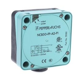 1 pcs - Pepperl + Fuchs Inductive Block-Style Proximity Sensor, 50 mm Detection, PNP Output, 10 - 60 V dc, IP68
