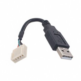 1 pcs : 14193 - Cable Assembly Rectangular 05 pos Plug to USB A Male Plug 0.33' (100.0mm)
