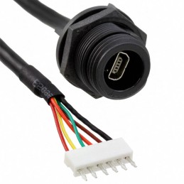 1 pcs : PX0457 - Cable Assembly USB Mini AB (6 pos) Male Plug to Rectangular 6 pos Header 0.35' (107.0mm)