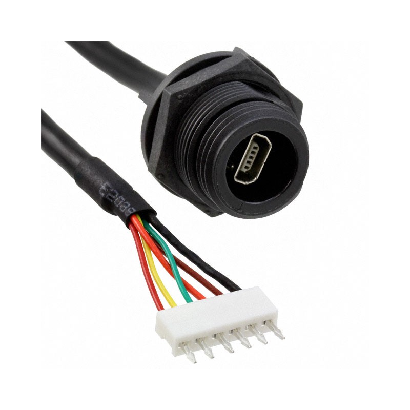 1 pcs : PX0457 - Cable Assembly USB Mini AB (6 pos) Male Plug to Rectangular 6 pos Header 0.35' (107.0mm)