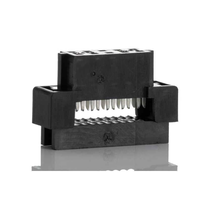 2 pcs - Molex Milli-Grid Series Straight Through Hole Mount PCB Socket, 10-Contact, 2-Row, 2mm Pitch, IDC Termination