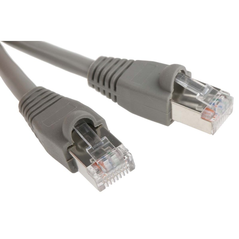 1 pcs - RS PRO Cat5e Male RJ45 to Male RJ45 Ethernet Cable, U/FTP, Grey, 2m