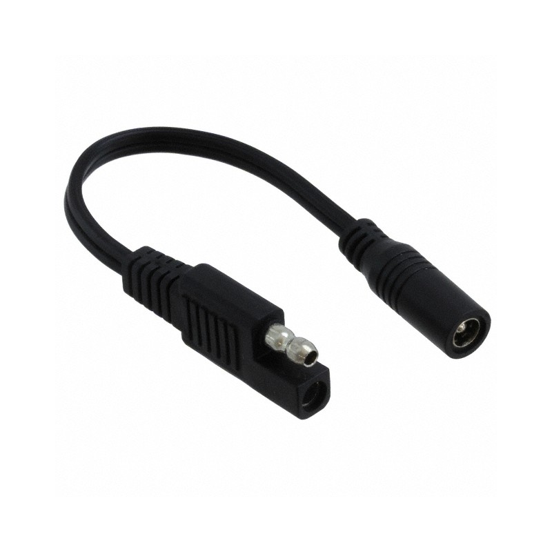 1 pcs : 5525-00010 - Cable Assembly Barrel Jack - 2.5mm ID, 5.5mm OD to SAE Connector 0.33' (100.0mm)