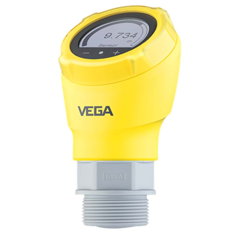 1 pcs - Vega VEGAPULS 31 Series Radar Level Sensor, 4-20mA Output, 1.5' G/BSP Thread, PVDF Body