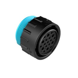 1 pcs - Amphenol Industrial Circular Connector, 23 Contacts, Panel Mount, Socket, Female, IP67, IP69K, Duramate AHDP Series