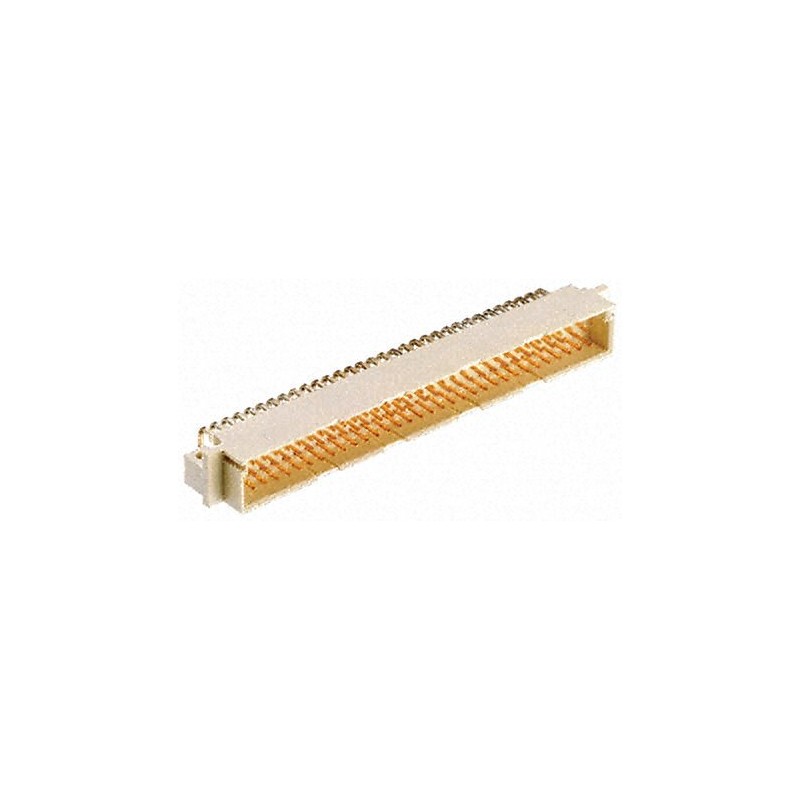 1 pcs - TE Connectivity Eurocard 96 Way 2.54mm Pitch, Type C Class C1, 3 Row, Right Angle DIN 41612 Connector, Plug