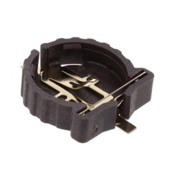 1 pcs : BH-44F-5 - Battery Holder (Open) Coin, 12.0mm 1 Cell SMD (SMT) Tab