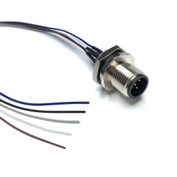 1 pcs : M12A-05PM0-UL24N05 - Cable Assembly 1.64' (500.00mm)