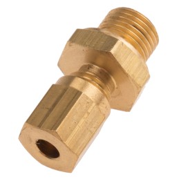 1 pcs - RS PRO In-Line Thermocouple Compression Fitting for Use with Thermocouple, 1/8 BSP, 4mm Probe, RoHS Compliant Standard