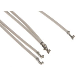 5 pcs - RS PRO Female DF13 to Female DF13 Crimped Wire, 300mm, 0.14mm², Blue