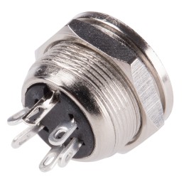 1 pcs - RS PRO 5 Pole Din Socket, 4A, 100 V ac, Female, Panel Mount