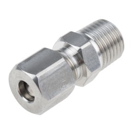 1 pcs - RS PRO In-Line Thermocouple Compression Fitting for Use with Thermocouple, 1/4 NPT, 1/4in Probe, RoHS Compliant Standard
