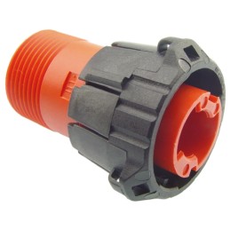 1 pcs - ITT Cannon, APD 1 Pole Din Plug, DIN 72585, 48 V dc IP67, Male, Cable Mount