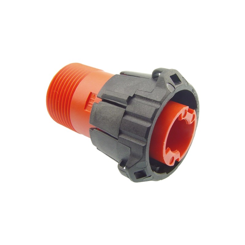 1 pcs - ITT Cannon, APD 1 Pole Din Plug, DIN 72585, 48 V dc IP67, Male, Cable Mount