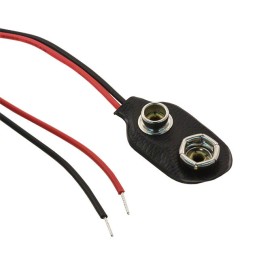 1 pcs : 233 - Battery Connector, Snap 9V 1 Cell Wire Leads - 6' (152.4mm)