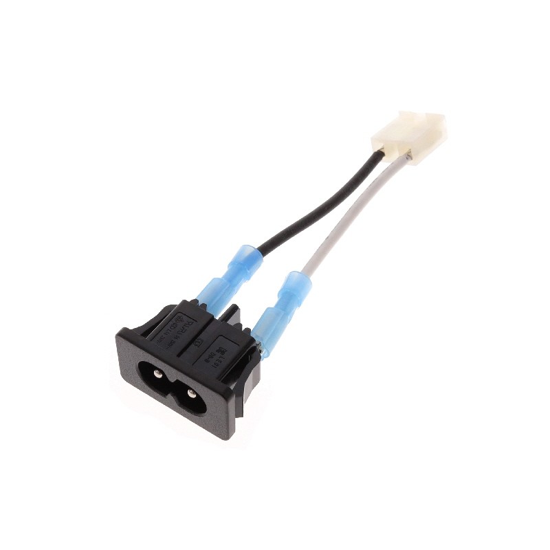 1 pcs : C810070M6MLX3(R) - Cable Assembly Rectangular 03 pos Socket to IEC 320-C8 0.20' (60.0mm)