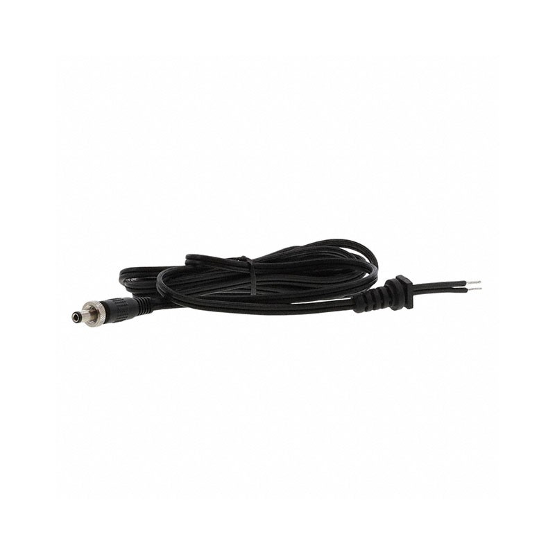 1 pcs : LL21106F0A00(R) - Cable Assembly 2.5mm ID, 5.5mm OD Plug, Thread Lock, to Wire Leads Round 6.0' (1.83m)