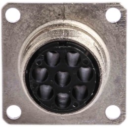 1 pcs - Souriau, UTO 8 Way Wall Mount MIL Spec Circular Connector Receptacle, Socket Contacts,Shell Size 12, Bayonet Coupling