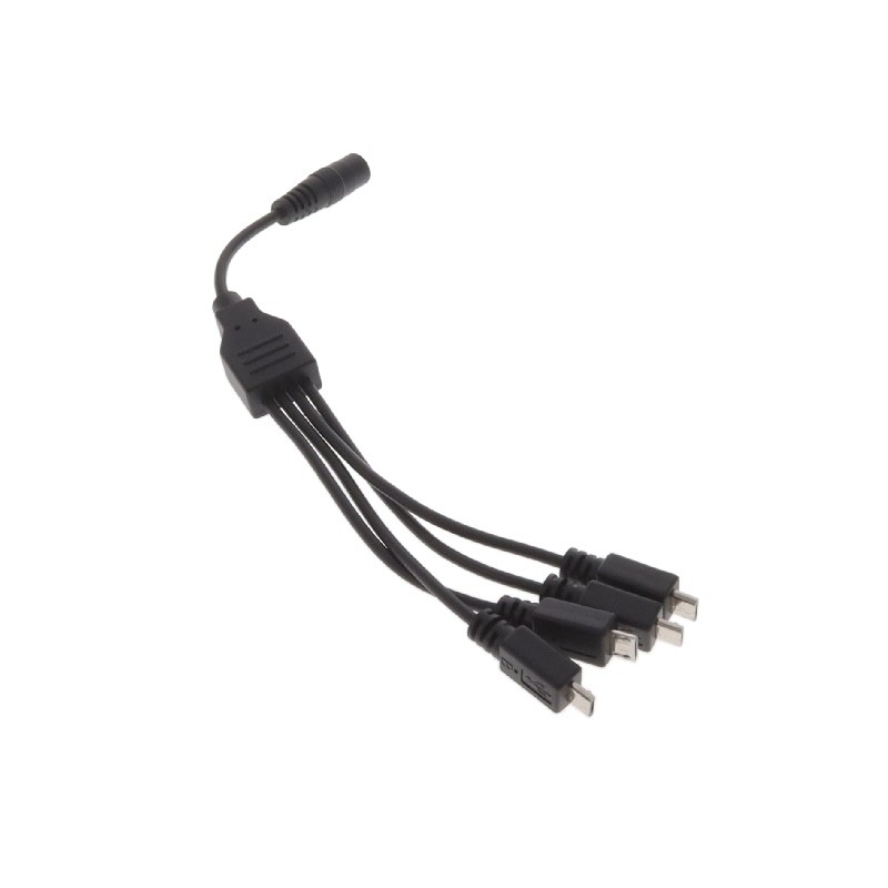 1 pcs : CMB11850M25MICB4(R) - Cable Assembly Barrel Jack - 2.1mm ID, 5.5mm OD to USB Micro B Male Plug (4) 0.82' (250.0mm)