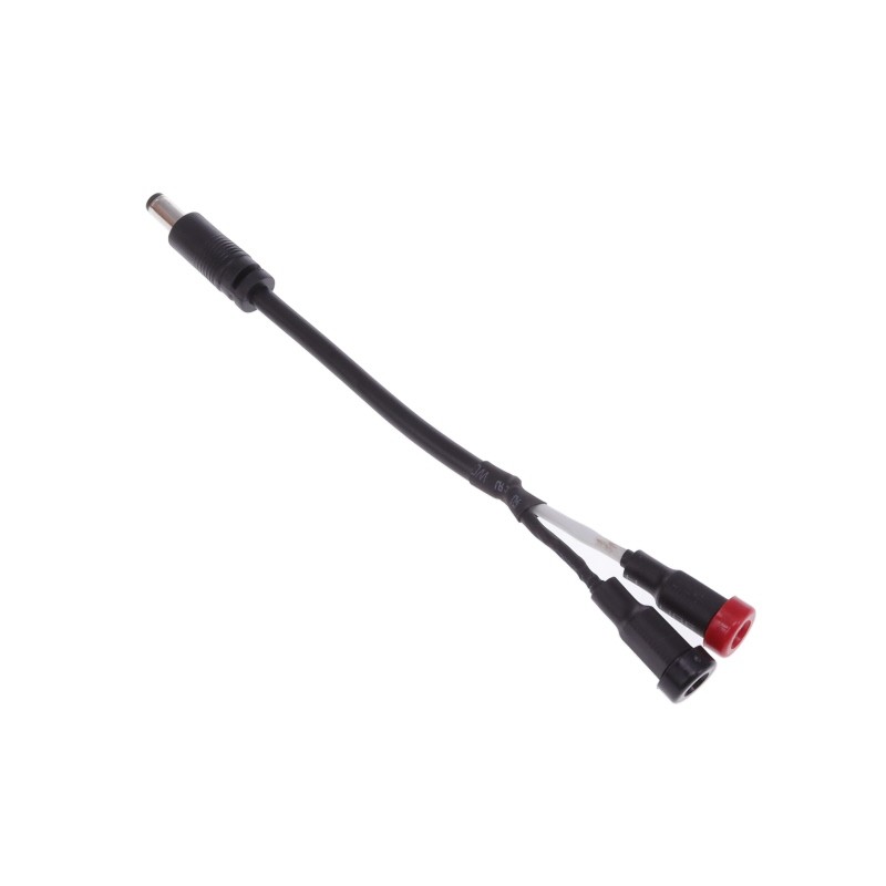 1 pcs : L0011850M1BANF(R) - Cable Assembly Barrel Jack - 2.5mm ID, 5.5mm OD to Banana Jacks (2) 0.50' (152.4mm)