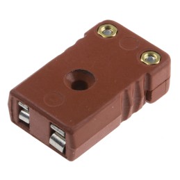 1 pcs - RS PRO High Temperature Thermocouple Connector for Use with Type K Thermocouple, Miniature Size, IEC Standard