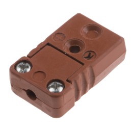 1 pcs - RS PRO High Temperature Thermocouple Connector for Use with Type K Thermocouple, Miniature Size, IEC Standard
