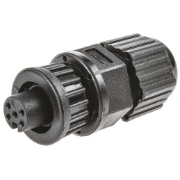 1 pcs - Amphenol Industrial Circular Connector, 5 Contacts, Panel Mount, Miniature Connector, Socket, Female, IP67, Ceres Series