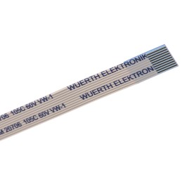 5 pcs - Wurth Elektronik 6877 Series FFC Ribbon Cable, 10-Way, 0.5mm Pitch, 50mm Length