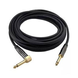 1 pcs : IO-IC109005-T2MCH-R - Cable Mono Phone Plug, 6.35mm (1/4', 0.25') To Phone Plug, 6.35mm (1/4', 0.25'), Right Angle 5.0' 