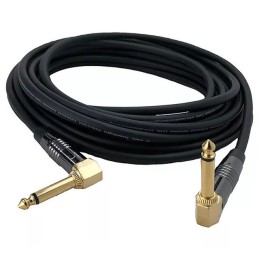 1 pcs : IO-IC109003-T2MCH-2R - Cable Mono Phone Plug, 6.35mm (1/4', 0.25'), Right Angle To Phone Plug, 6.35mm (1/4', 0.25'), Rig
