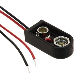1 pcs : 84-4 - Battery Connector, Snap 9V 1 Cell Wire Leads - 4' (101.6mm)
