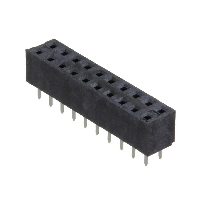 2 pcs - Molex 79107 Series Vertical Through Hole Mount PCB Connector, 20-Contact, 2-Row, 2mm Pitch, Solder Termination