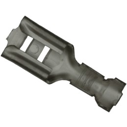 500 pcs - TE Connectivity FASTIN-FASTON .110 Uninsulated Female Spade Connector, Receptacle, 2.79 x 0.79mm Tab Size, 0.5mm² to