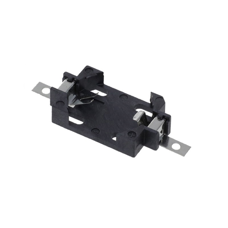 1 pcs : BH-49E-5-BK - Battery Holder (Open) Coin, 20.0mm 1 Cell Surface Mount (SMD,SMT)