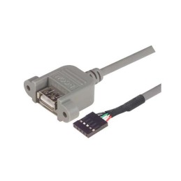 1 pcs : UPMA5-03M - Cable Assembly Rectangular 05 pos Socket to USB A Female Receptacle 0.98' (300.0mm)