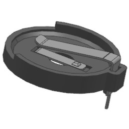 1 pcs : A-BAT-CH-CB-EG-GTP2 - Battery Holder (Open) Coin, 24.5mm 1 Cell SMD (SMT) Tab