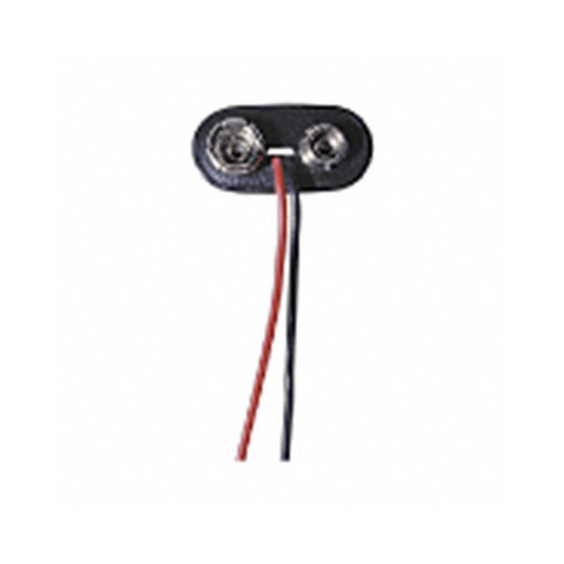 1 pcs : BS3T - Battery Connector, Snap 9V 1 Cell Wire Leads - 3' (76.2mm)