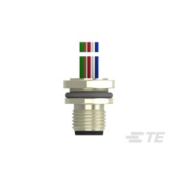 1 pcs - TE Connectivity Circular Connector, 8 Contacts, Front Mount, M12 Connector, Plug, Male, IP67