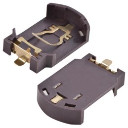 1 pcs : A-BAT-CH-C8-EA-GSR4 - Battery Holder (Open) Coin, 20.0mm 1 Cell SMD (SMT) Tab
