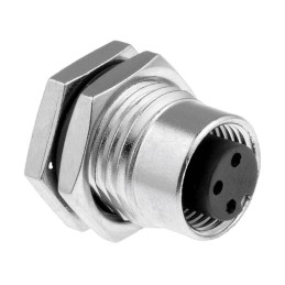 1 pcs - Amphenol Circular Connector, 3 Contacts, Cable Mount, M12 Connector, Plug, Male, IP67, M Series