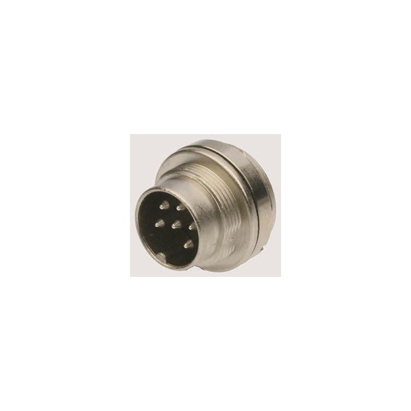 1 pcs - Binder Circular Connector, 4 Contacts, Panel Mount, M16 Connector, Plug, Male, IP67, 723 Series