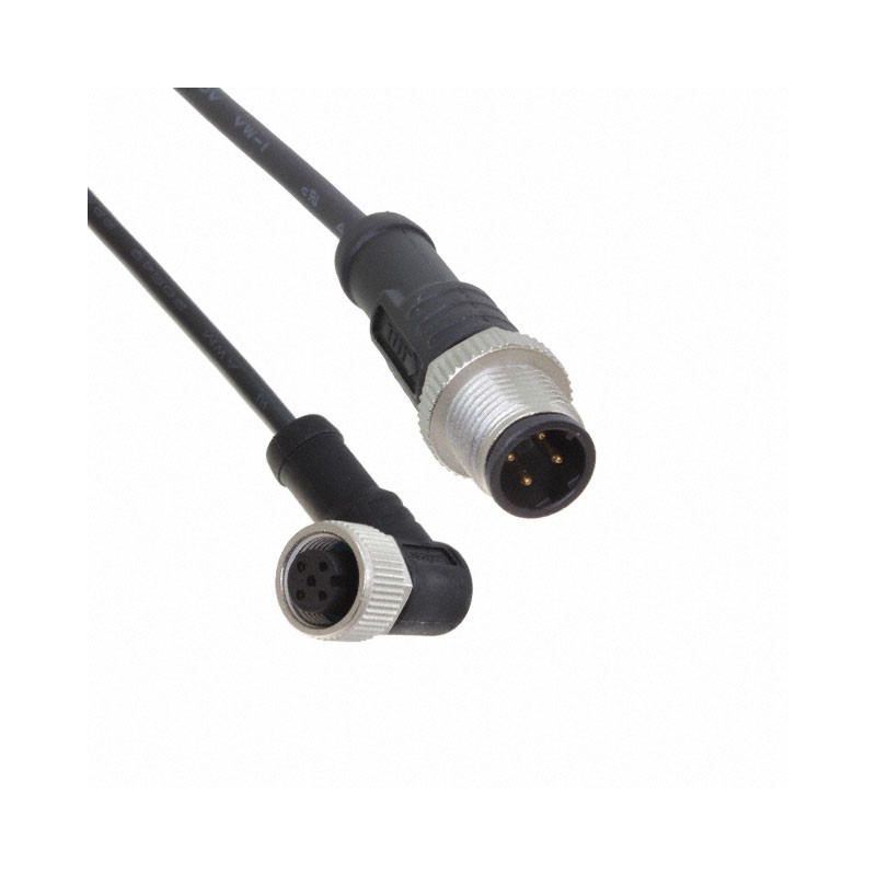1 pcs : M12D04ML-12DFR-SBA05 - Cable Assembly 1.64' (500.00mm)