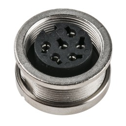 1 pcs - binder Circular Connector, 6 Contacts, Panel Mount, M16 Connector, Socket, Female, IP67, 723 Series