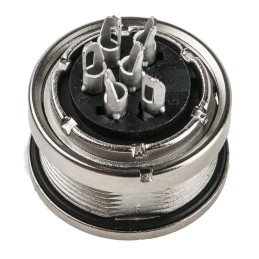 1 pcs - binder Circular Connector, 6 Contacts, Panel Mount, M16 Connector, Socket, Female, IP67, 723 Series
