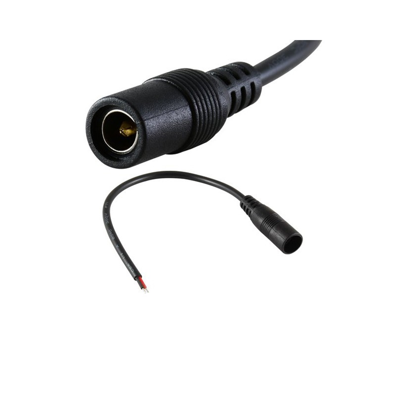 1 pcs : 69-A19 - Cable Assembly 2.1mm ID, 5.5mm OD Jack to Wire Leads Round 10.0' (3.05m)