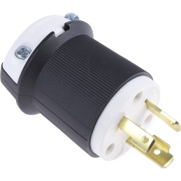 1 pcs - RS PRO USA Mains Plug, 30A, Cable Mount, 250 V