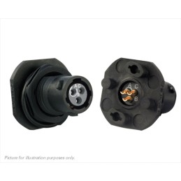 1 pcs - Souriau Circular Connector, 3 Contacts, Panel Mount, Plug, Female, IP68, IP69K, UTS Series